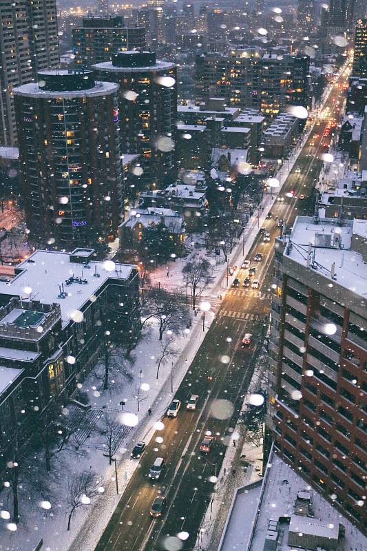 多伦多冬季奇观城市图片下载