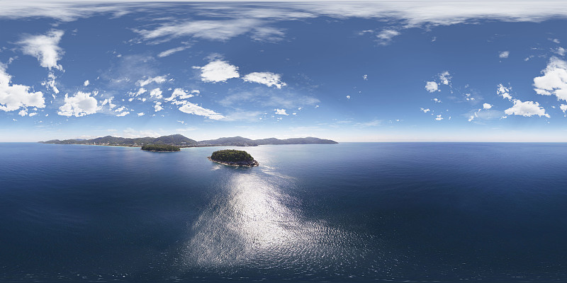 泰国普吉岛坦邦卡隆的360°航拍照片摄影图片下载