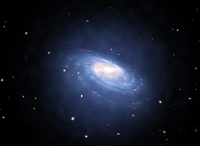 银河系周围的暗物质晕图片下载