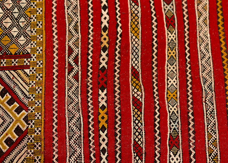麦地那地毯店出售的地毯。(摩洛哥)图片下载
