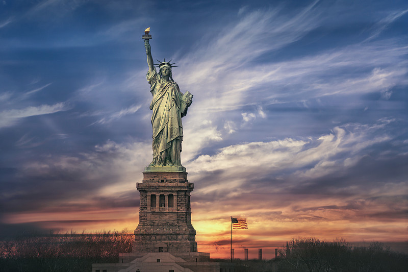 美国纽约自由女神像图片下载