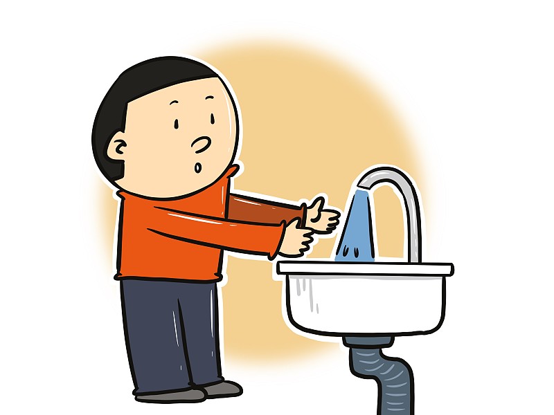 漫画：健康卫生勤洗手图片下载