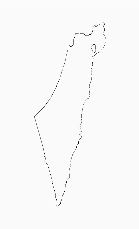 以色列轮廓图图片
