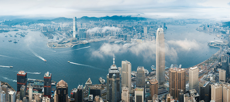 香港维多利亚港城市风光图片下载