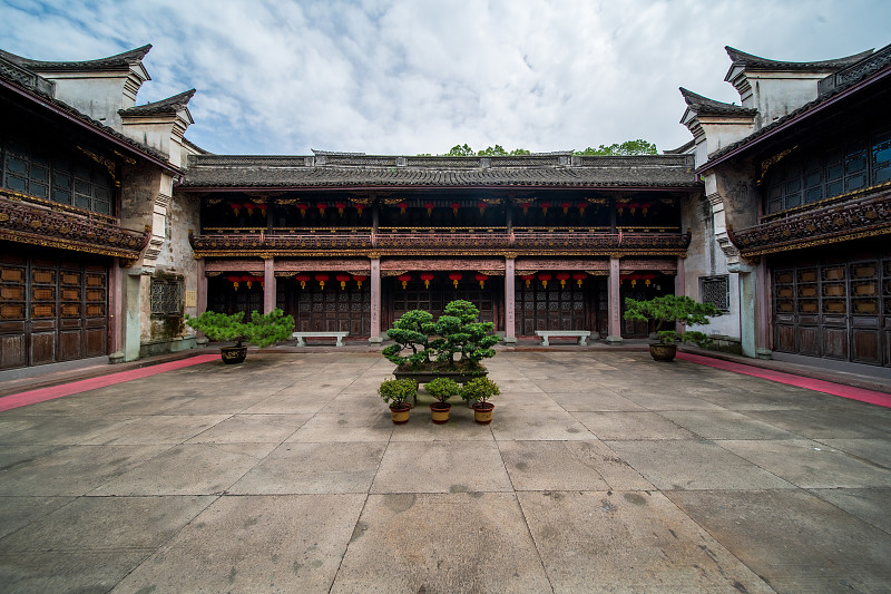 7月宁波天一阁博物馆，中国最大私人藏书楼图片下载
