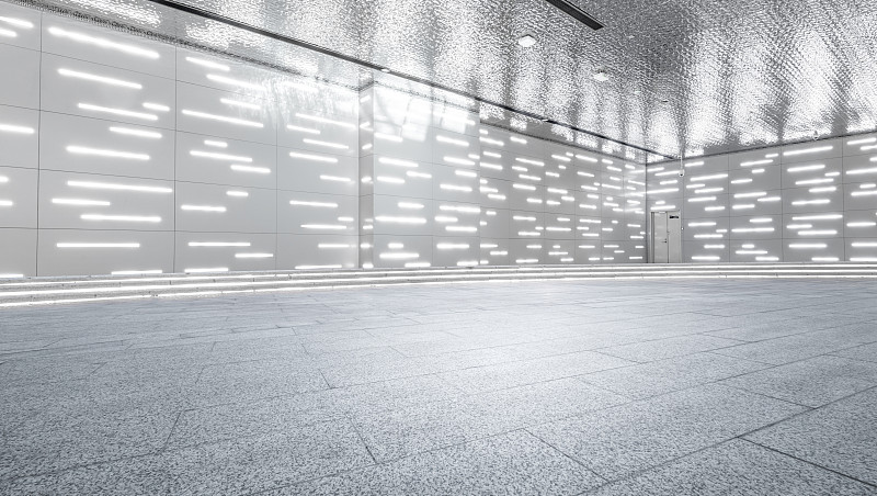 广州白云机场航站楼人造建筑室内地平线展馆科幻未来工业道路图片下载
