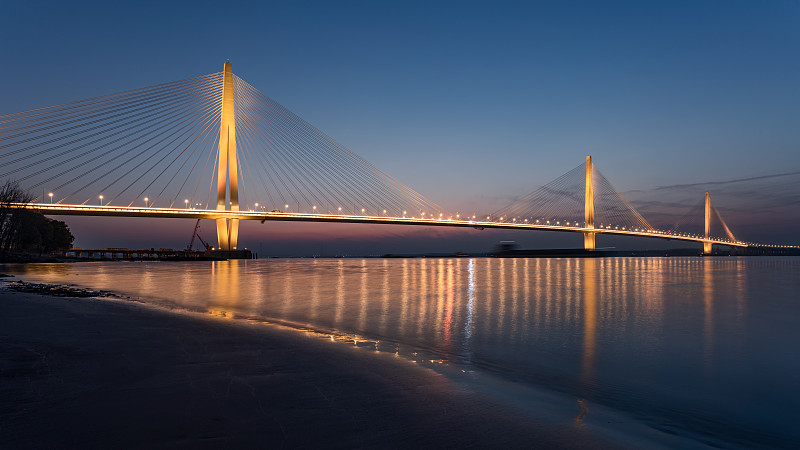 南京江心洲长江大桥（南京长江五桥）图片素材