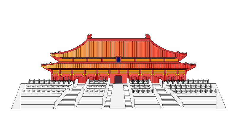 北京太和殿建筑图片素材