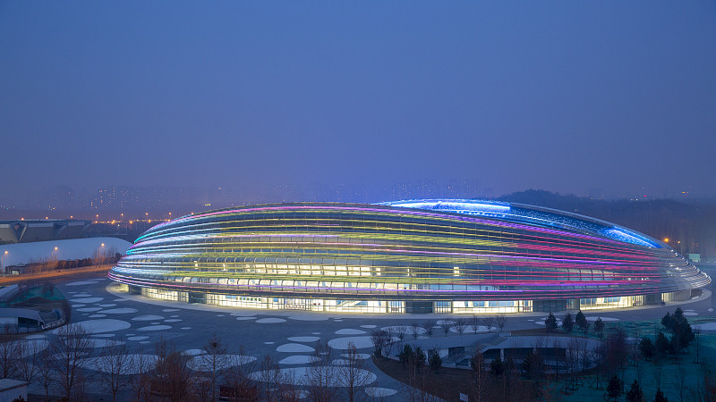 北京国家速滑馆冰丝带图片下载