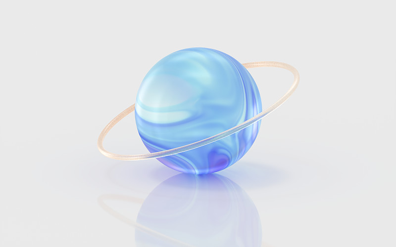 彩色玻璃球 3D渲染图片下载