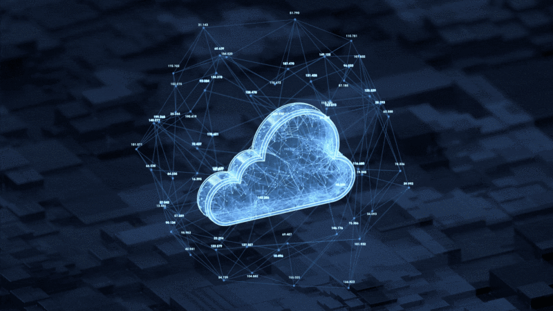 云计算概念3D渲染图片下载