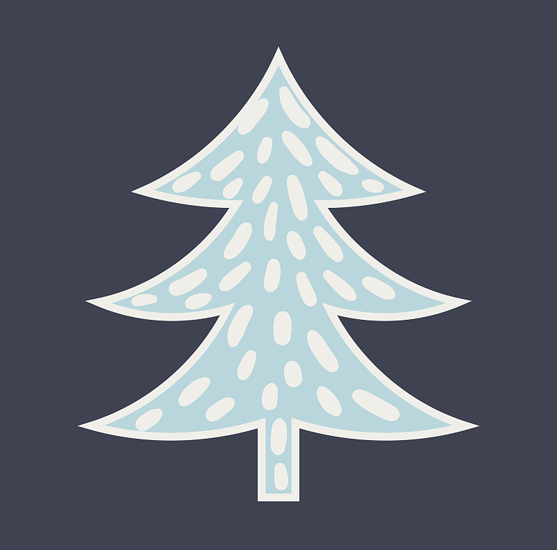 蓝色圣诞树图片下载