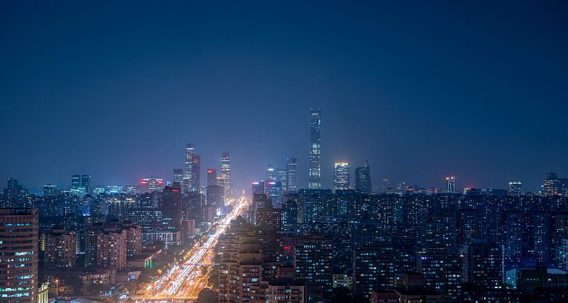 北京三环国贸夜景图片下载