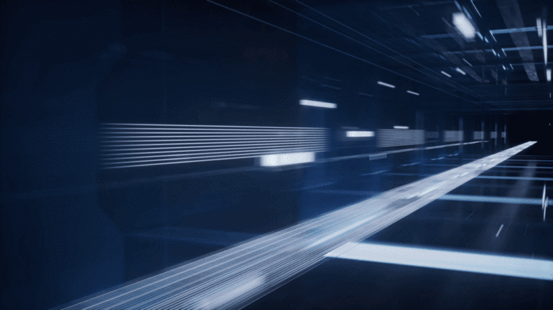 科技感线条空间隧道动态模糊3D渲染图片下载