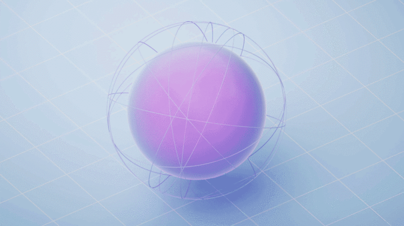 虚拟数字球体循环动画3D渲染图片下载