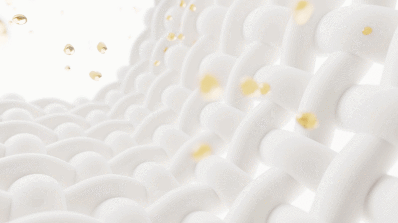 编织布料纹理与泡沫粒子3D渲染图片下载