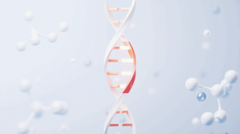 生物科技概念DNA基因3D渲染图片下载