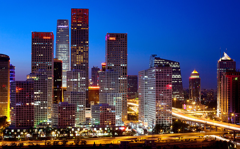 北京城市建筑夜景图片下载