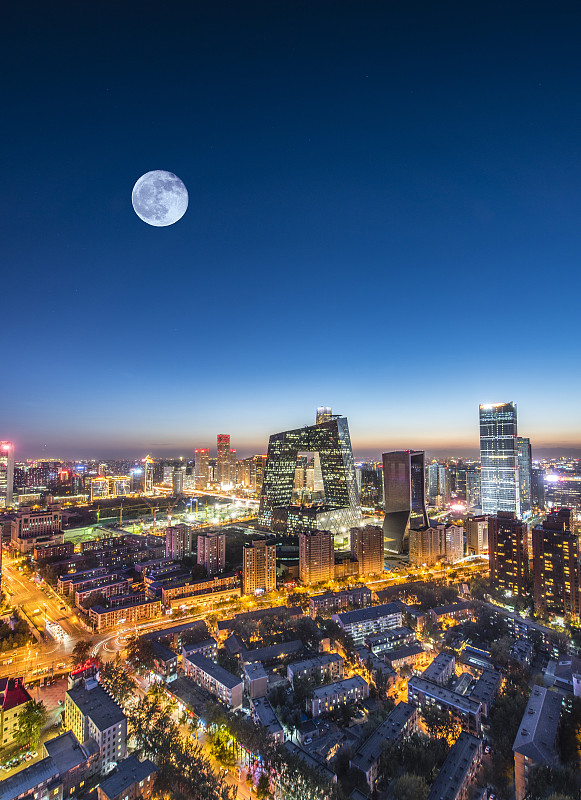 北京CBD夜景图片下载
