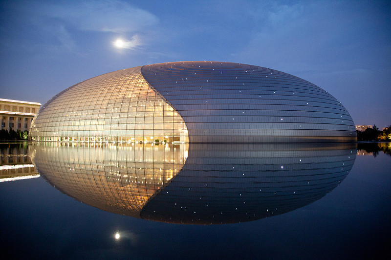 北京国家大剧院夜景图片下载
