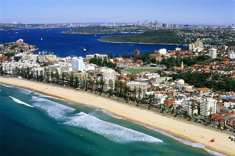曼利海滩，悉尼，澳大利亚图片下载