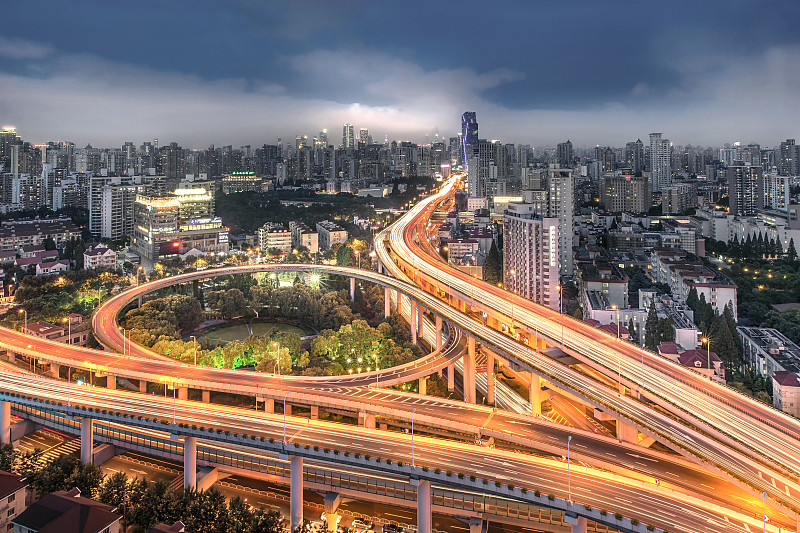上海城市高架道路图片下载
