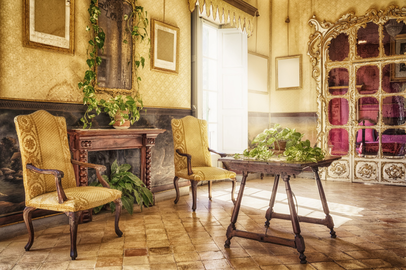 古老的马略卡客厅 / 阿尔法比亚 - Sala de l'Alcova图片素材