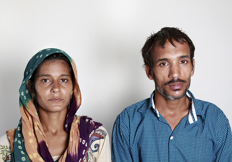 印度夫妇肖像图片素材