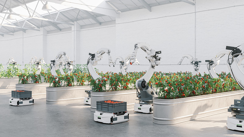 机器人自动化农业图片素材
