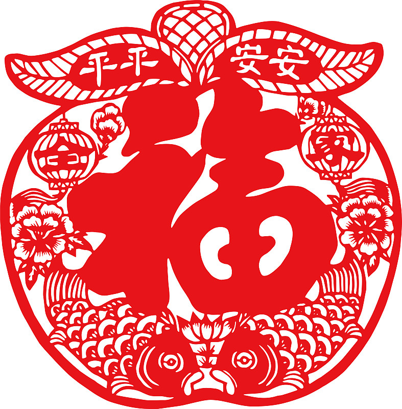 中国传统春节“福”贴图片下载