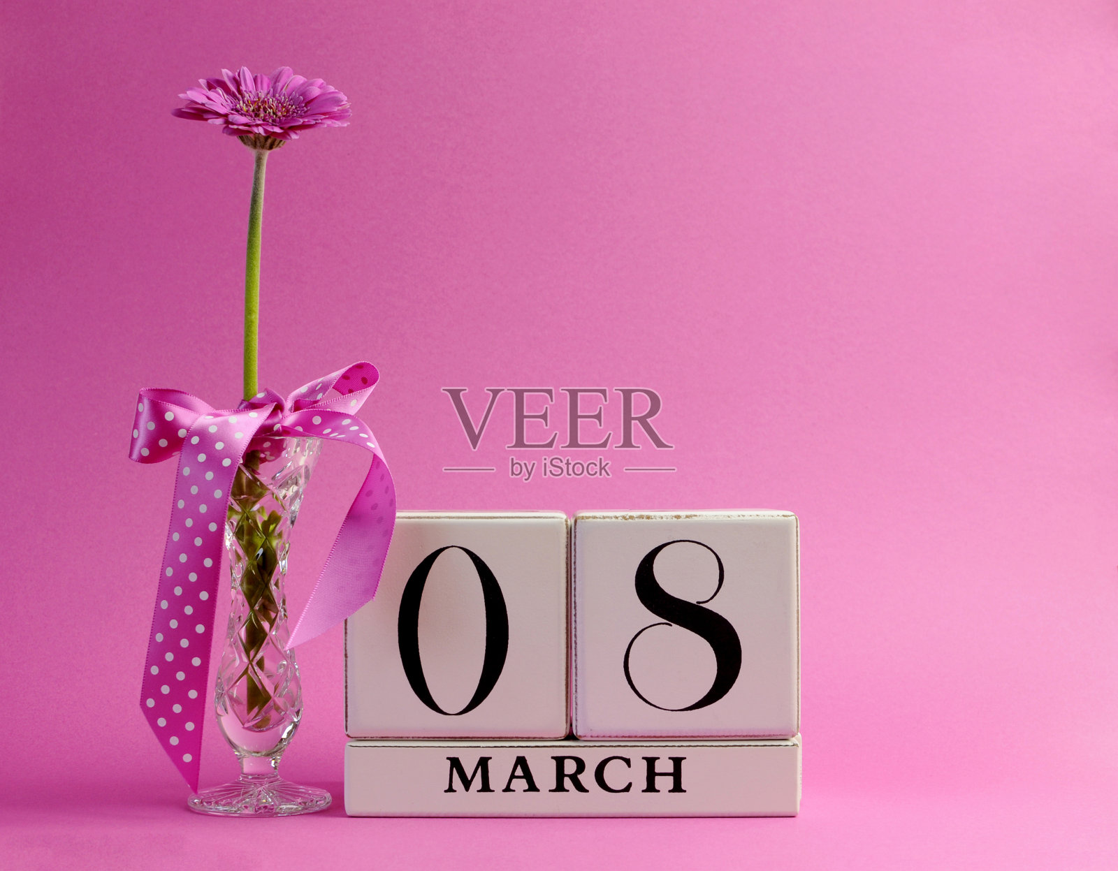 粉色主题为国际妇女节留个日子照片摄影图片