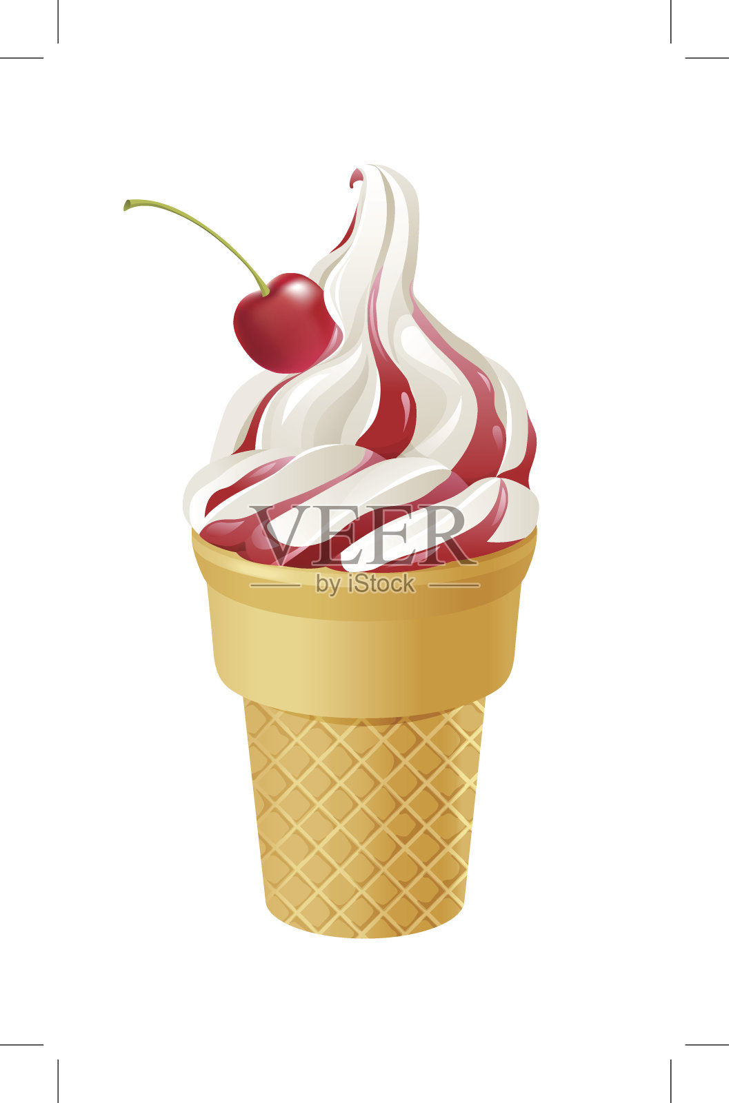 冰淇淋插画图片素材