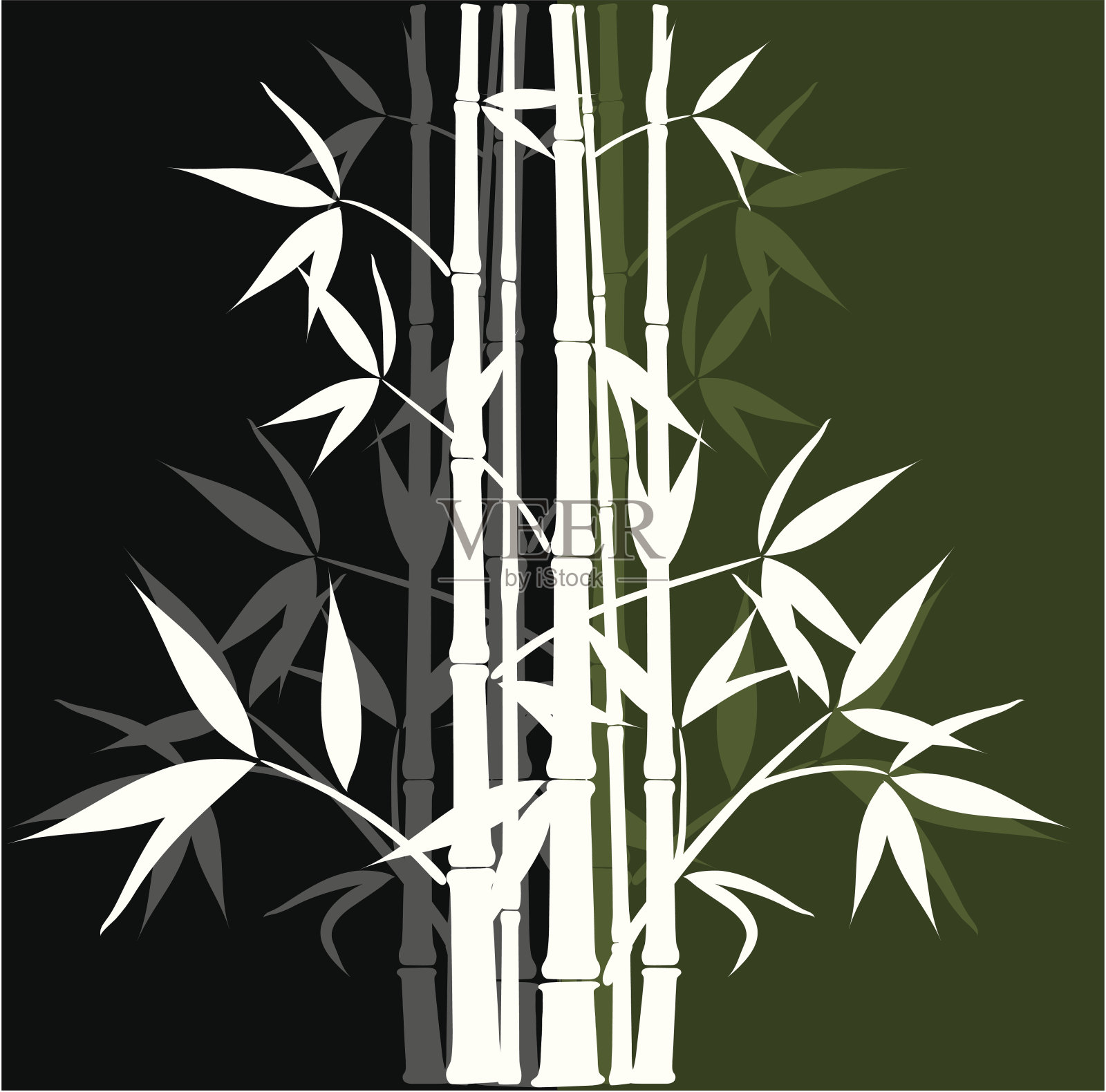 竹抽象背景设计元素图片