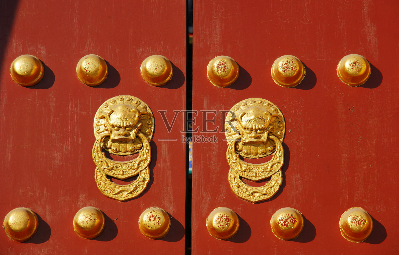 红色中国的门照片摄影图片