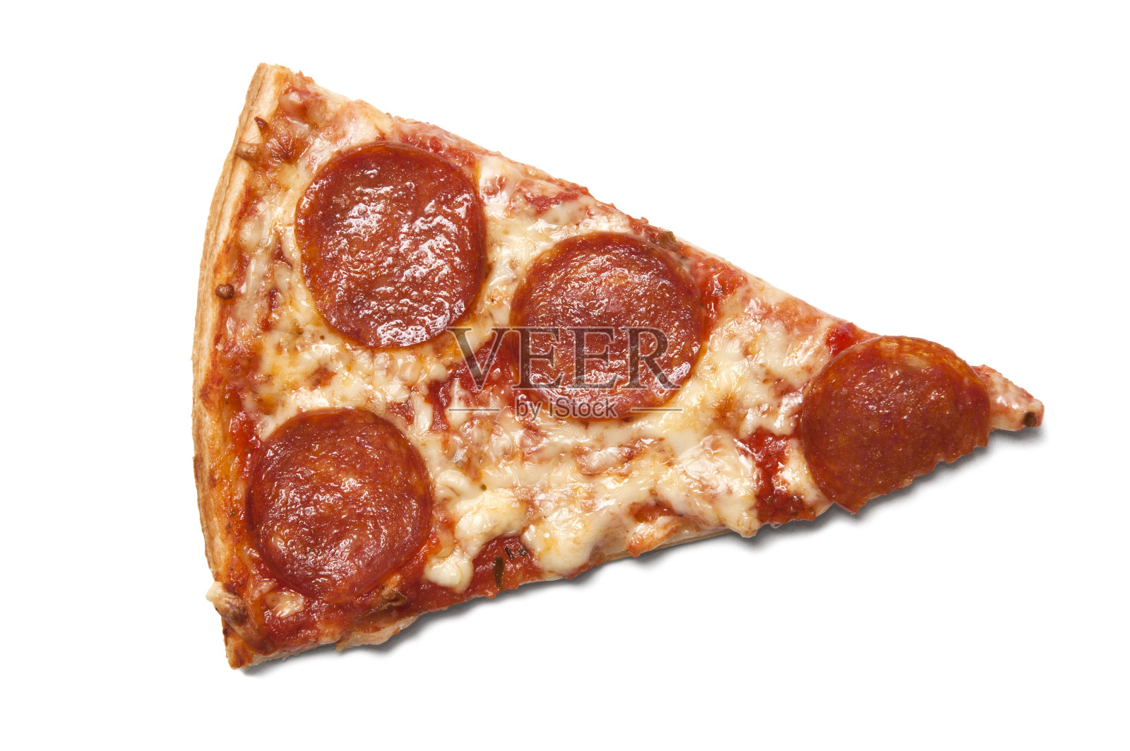 一片意大利腊肠披萨照片摄影图片