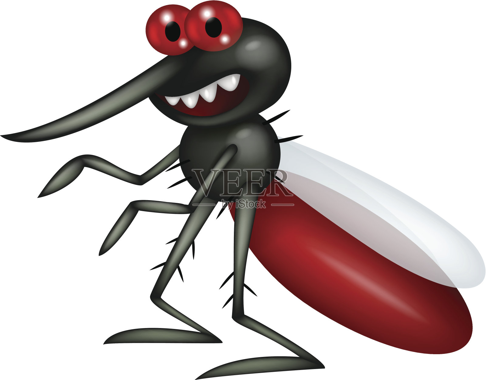 有趣的蚊子插画图片素材_ID:142071457-Veer图库