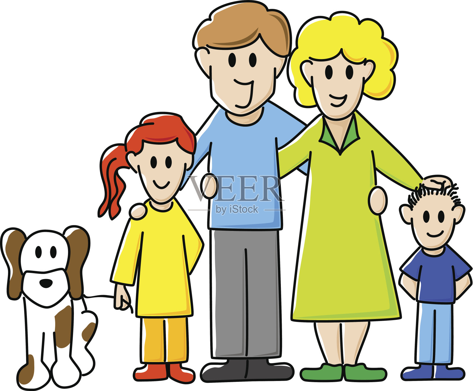小卡通家庭设计元素图片