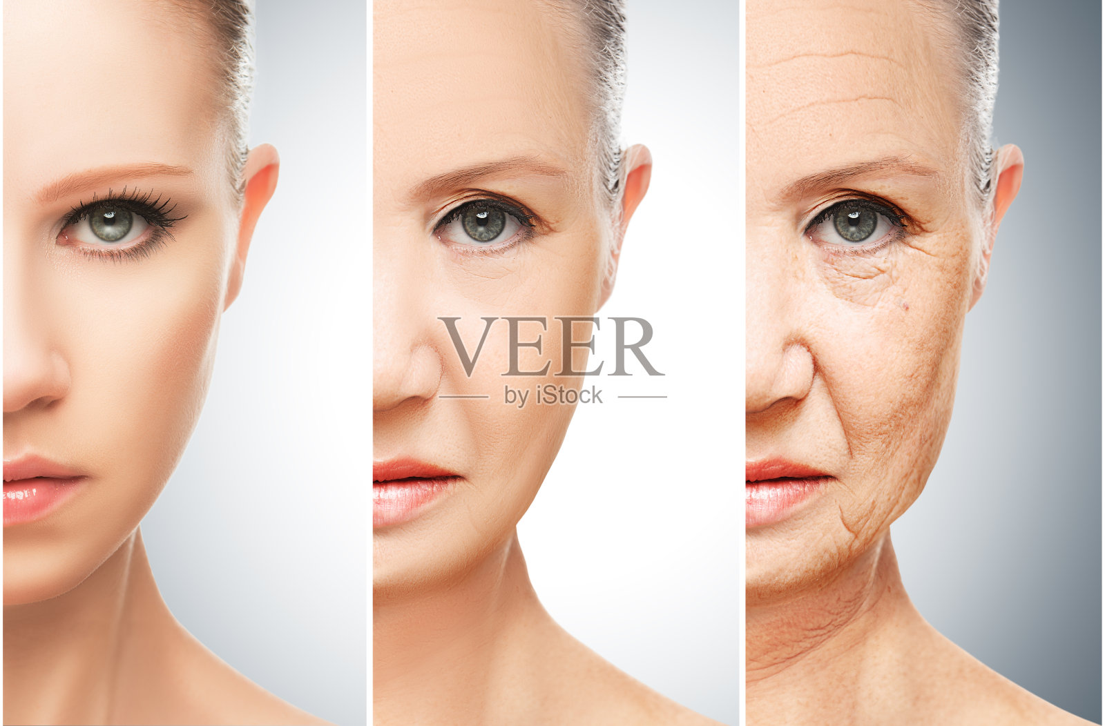 老化和皮肤护理的概念照片摄影图片