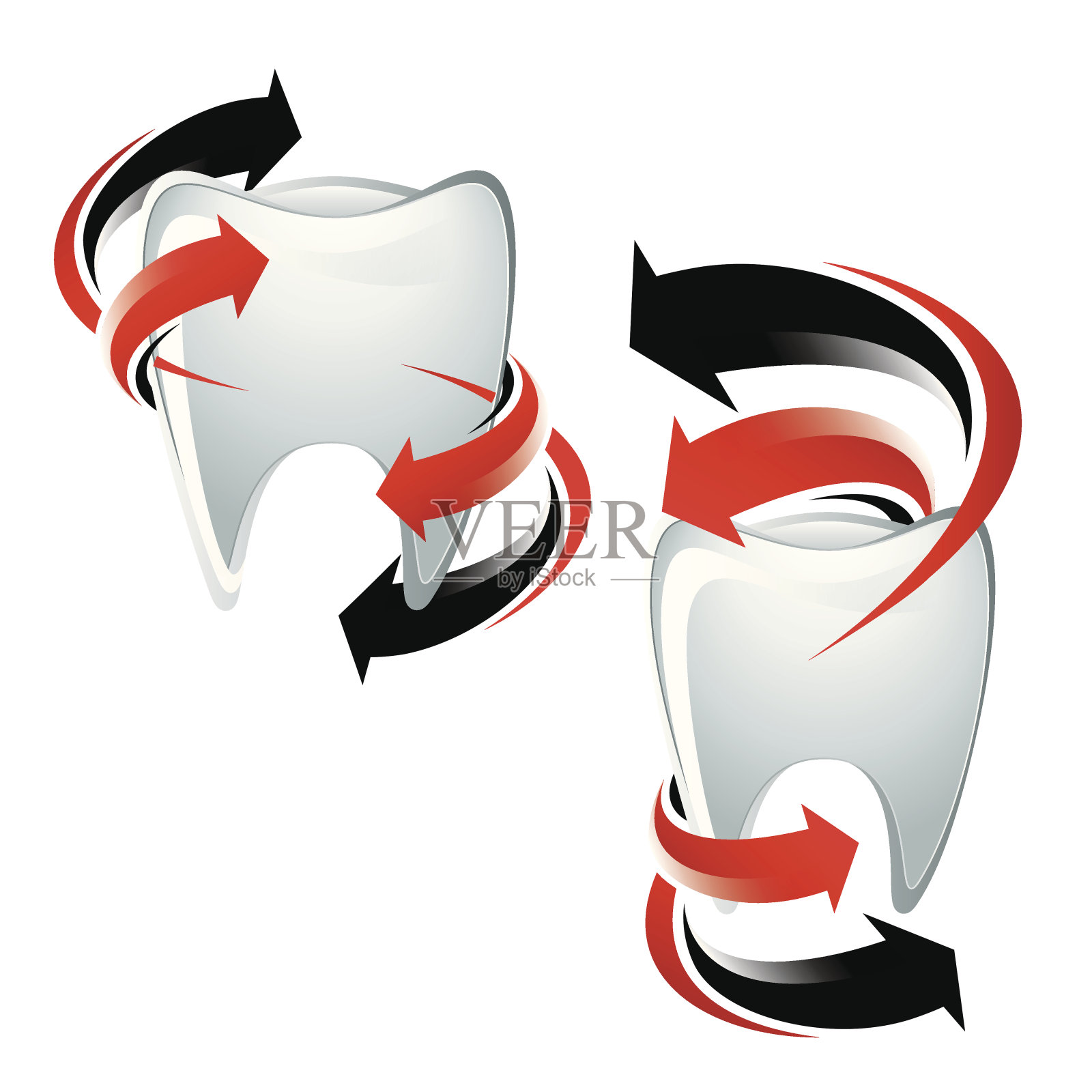牙齿保护的象征插画图片素材