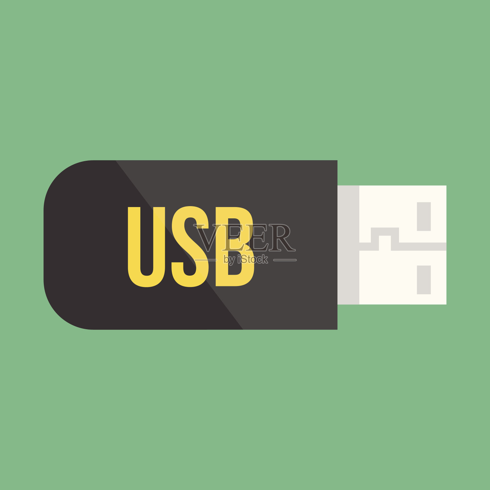 矢量Flash USB设备图标设计元素图片