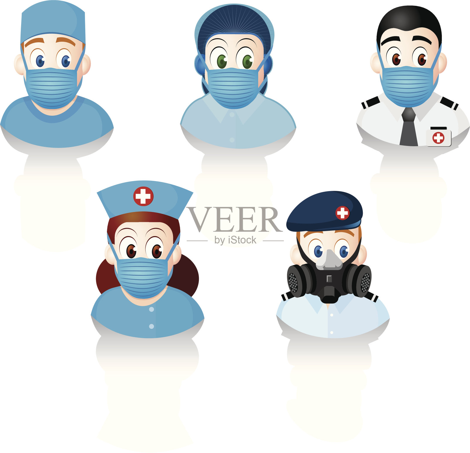 医护人员/流感斗士设计元素图片