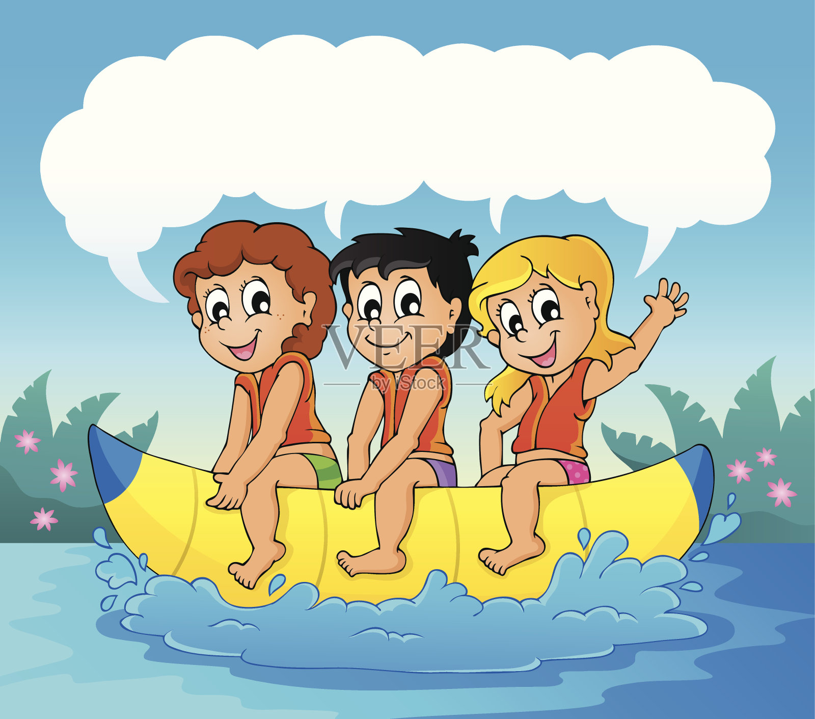 水上运动主题形象7插画图片素材