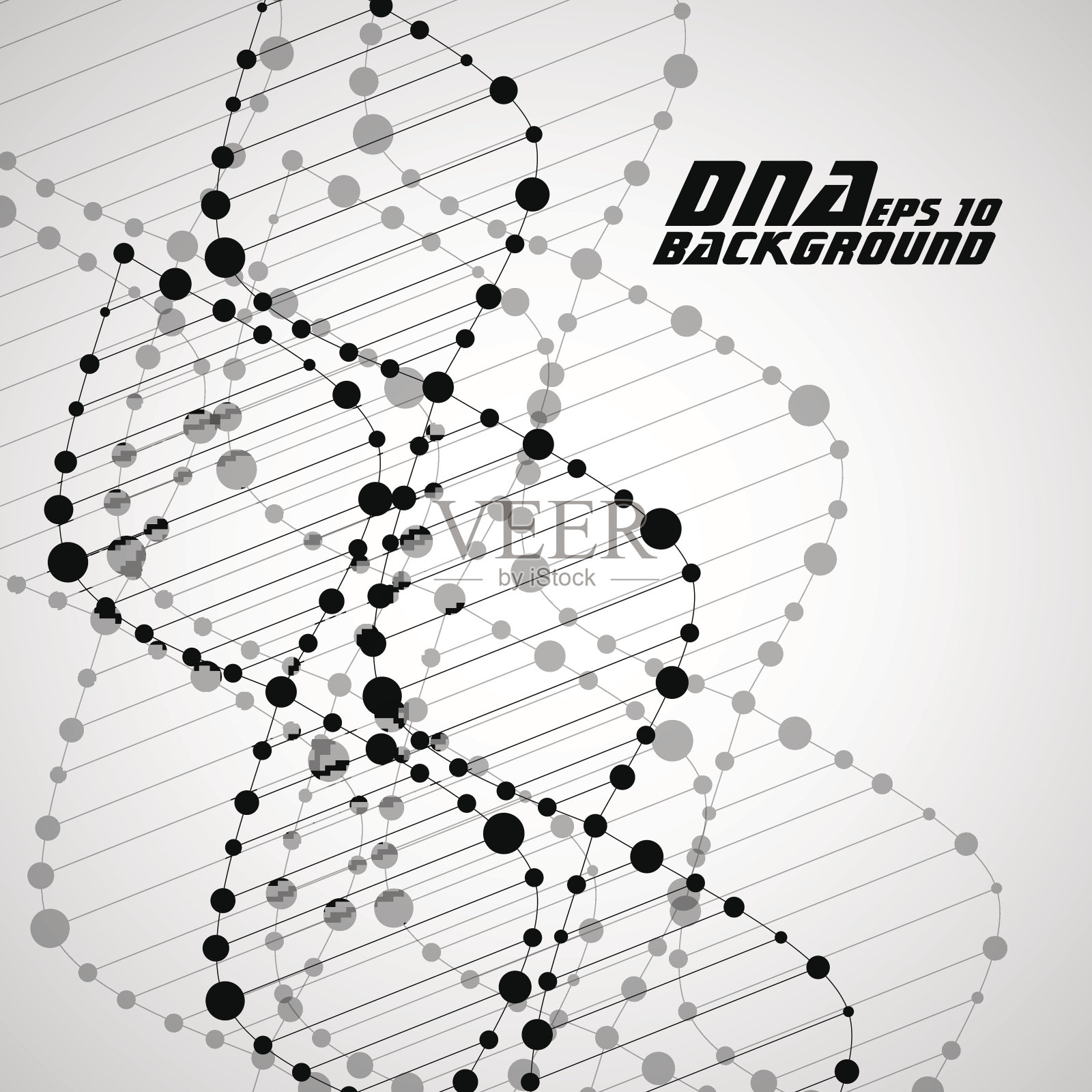 摘要载体插图背景的dna螺旋eps10插画图片素材