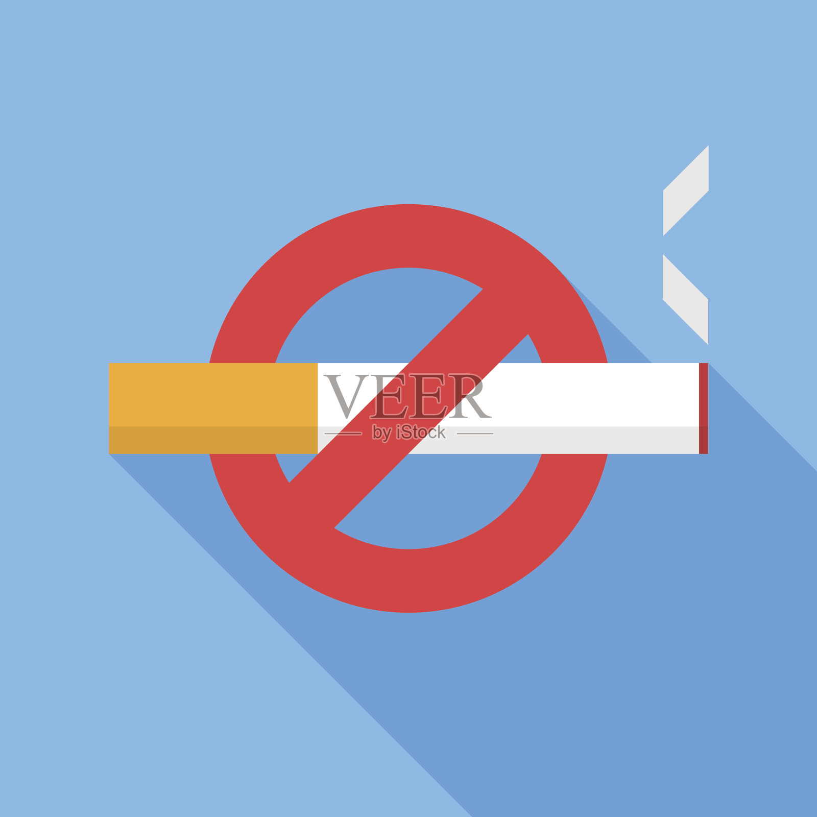 禁止吸烟的图标插画图片素材