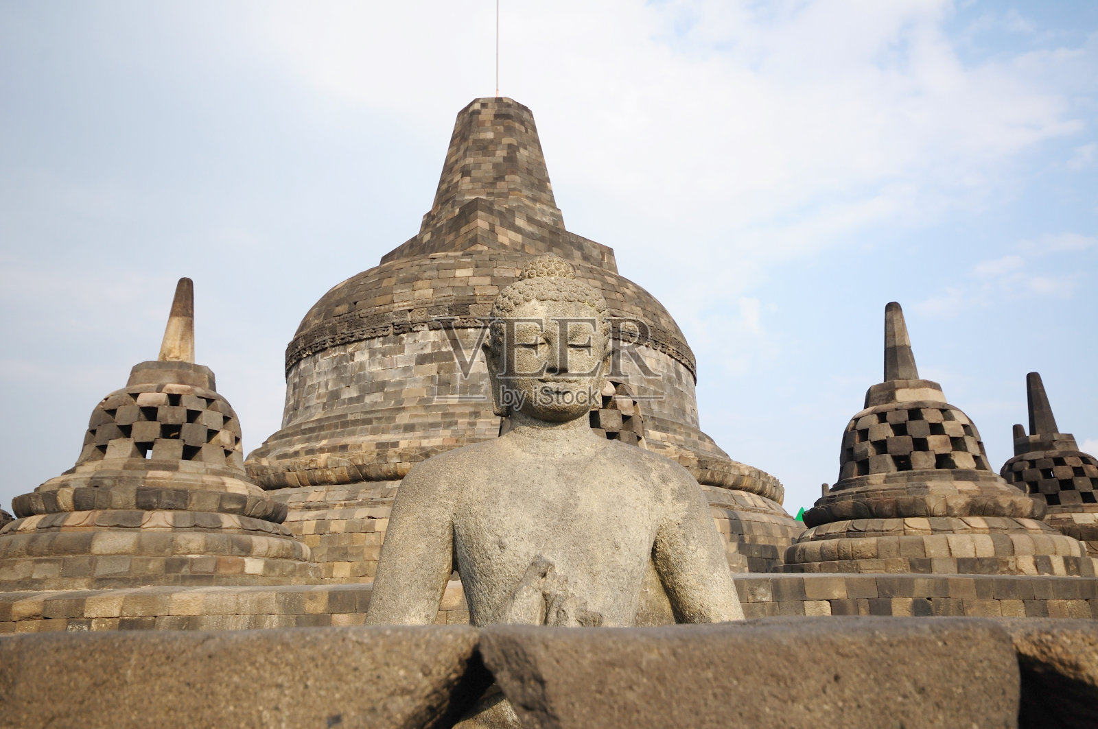 印度尼西亚的婆罗浮屠照片摄影图片