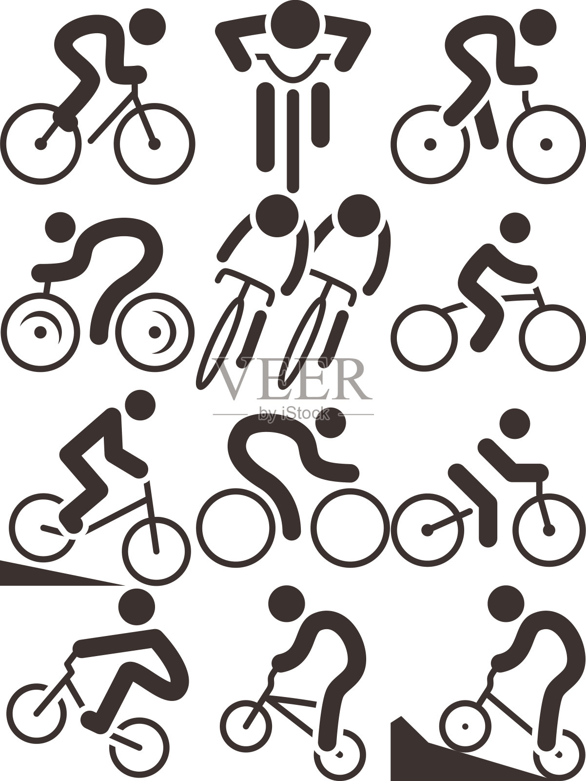 自行车图标图标素材