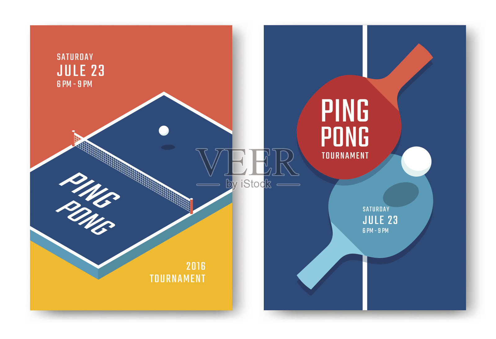 乒乓球的海报设计设计模板素材