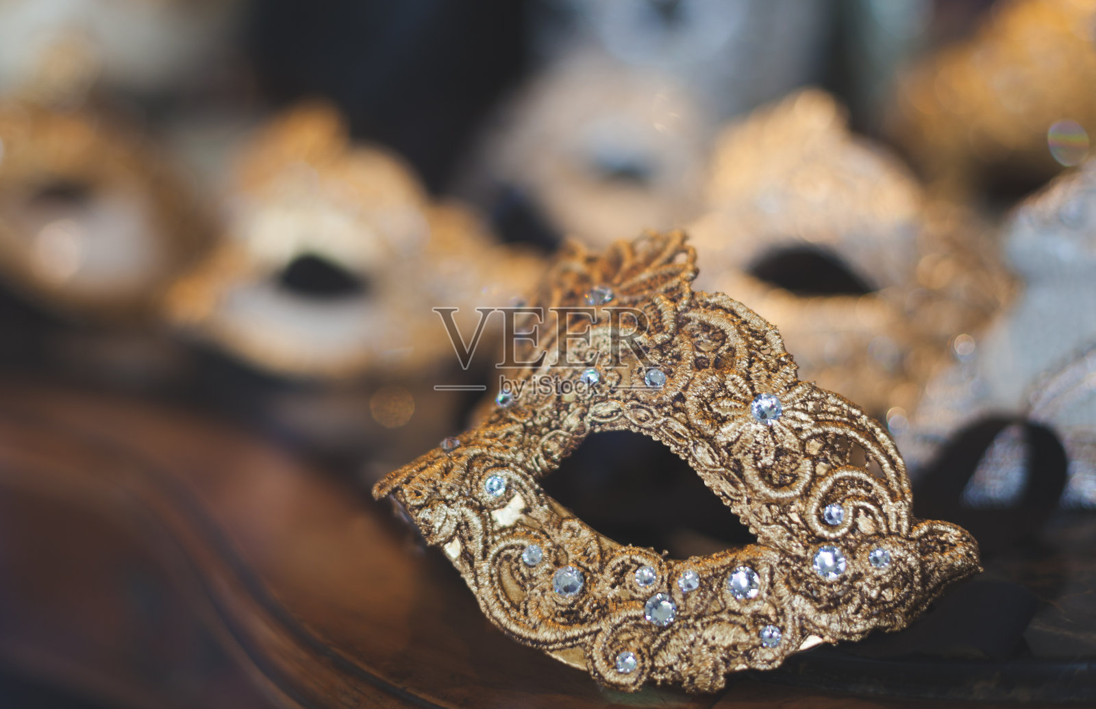 威尼斯狂欢节的面具照片摄影图片