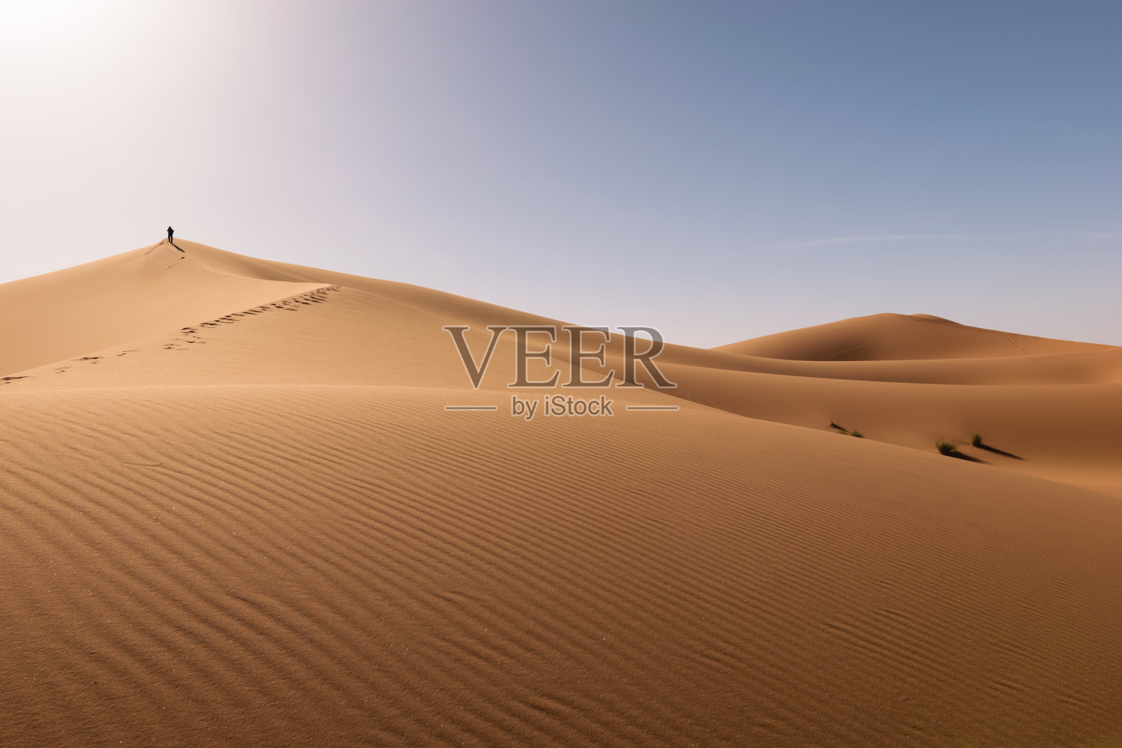 沙丘Erg Chebbi沙漠，撒哈拉，Merzouga，摩洛哥照片摄影图片