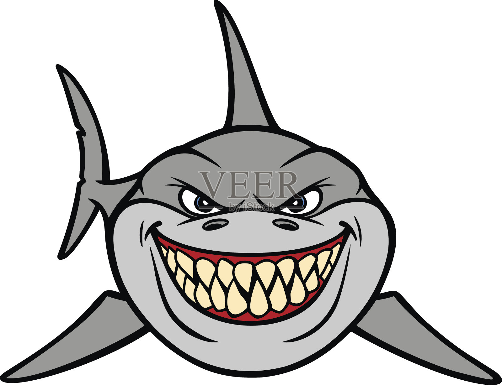 鲨鱼的微笑设计元素图片